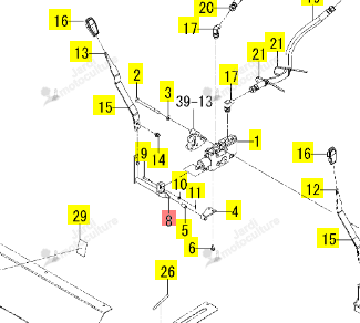 Bras 2nd Iseki 1834-512-230-00