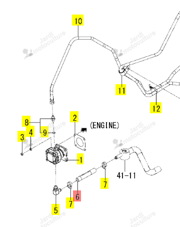 Manchon 130 Iseki 1834-509-001-00