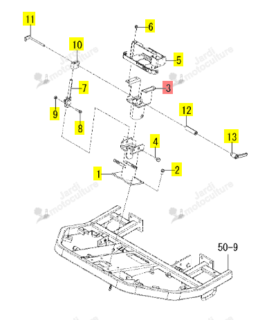 Support Orbitrol Iseki 1832-405-230-20