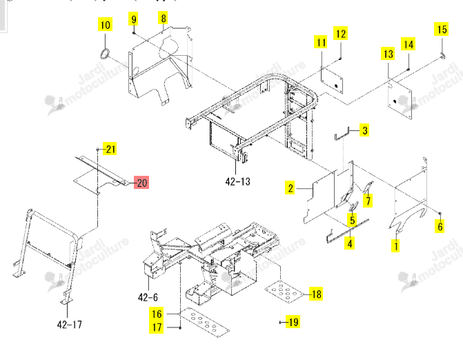 Couvercle Iseki 1832-411-005-00