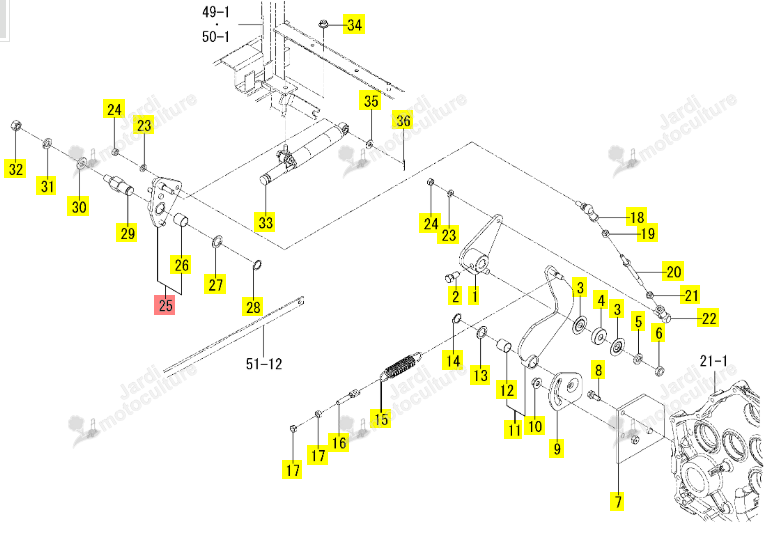 BRAS HST ISEKI 1832-271-610-00