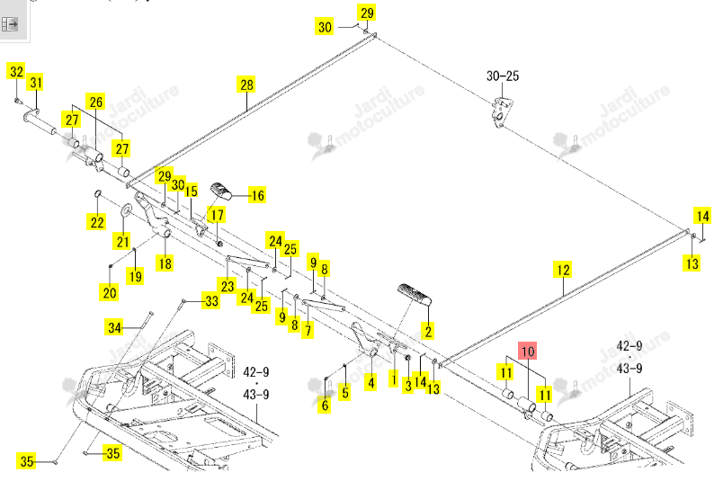 BRAS ISEKI 1832-272-260-10