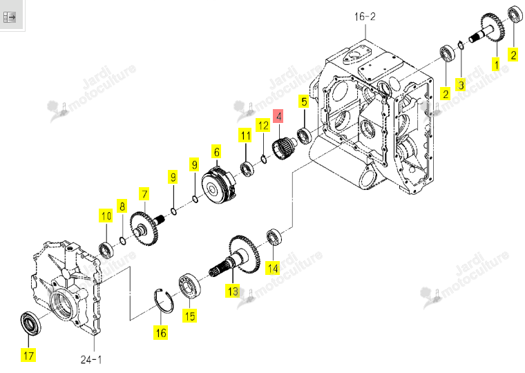 Accouplement PTO Iseki 1832-245-001-00