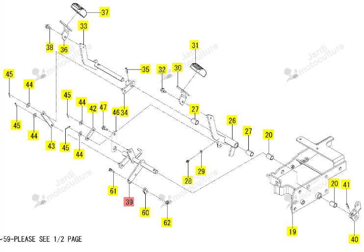 BRAS HST ISEKI 1845-272-240-00