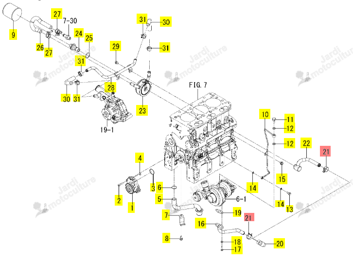Clips Durite Iseki 1841-107-006-00