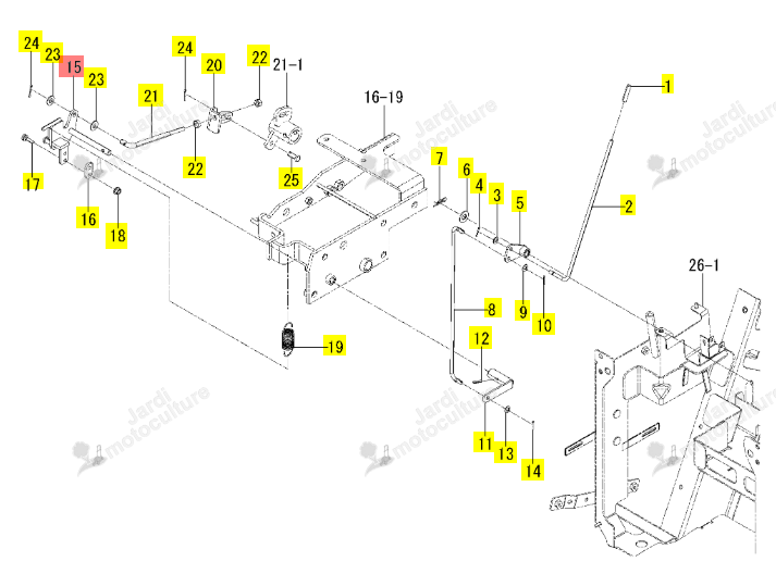 Came de Control Iseki 1845-274-200-20