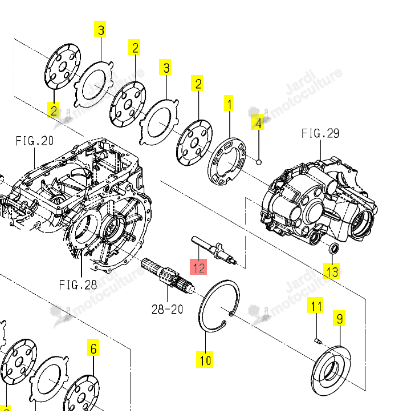 Cam de frein G Iseki 1848-310-300-00