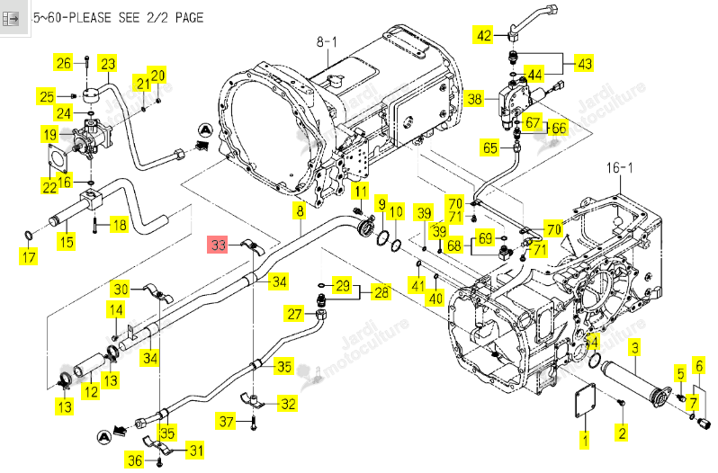 Support de Fixation ISEKI 1837-508-240-00