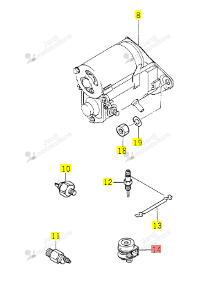 Temoin de Chauffe Iseki 6281-420-002-00