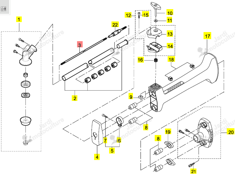 Arbre ISEKI 64011-293