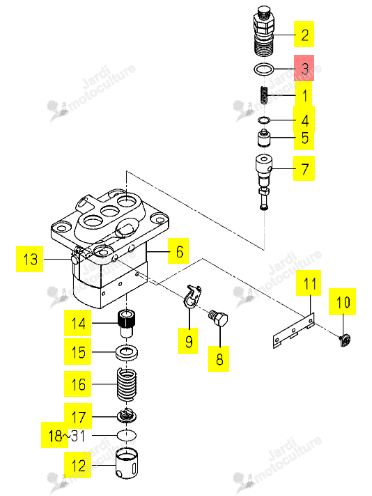 Joint Torique Iseki 6215-649-019-00
