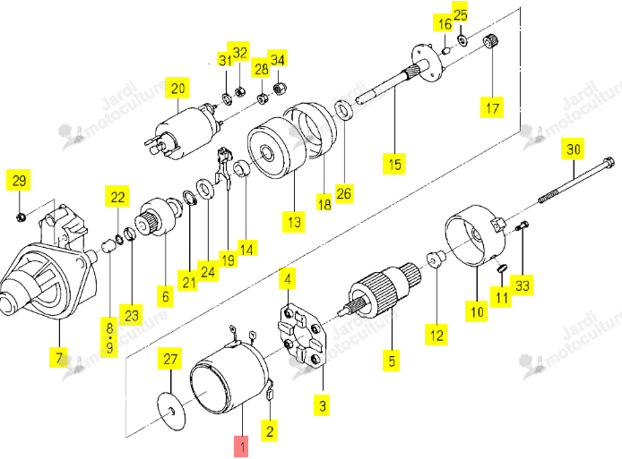 Carcasse ISEKI 6281-111-009-00