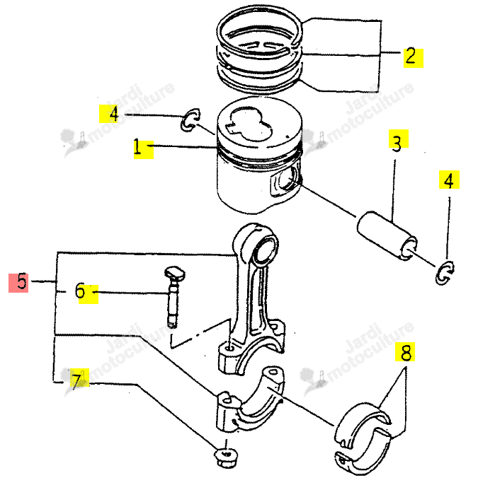 Bielle complète ISEKI 6212-230-005-00
