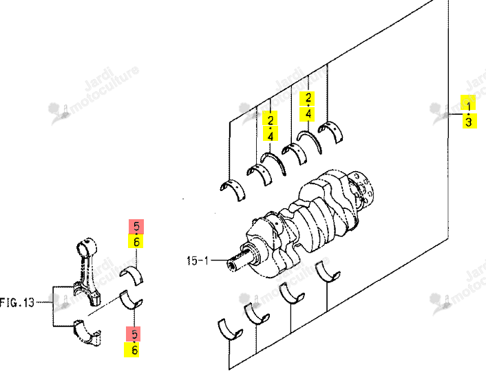 Coussinet +0.25 ISEKI 6212-263-009-00