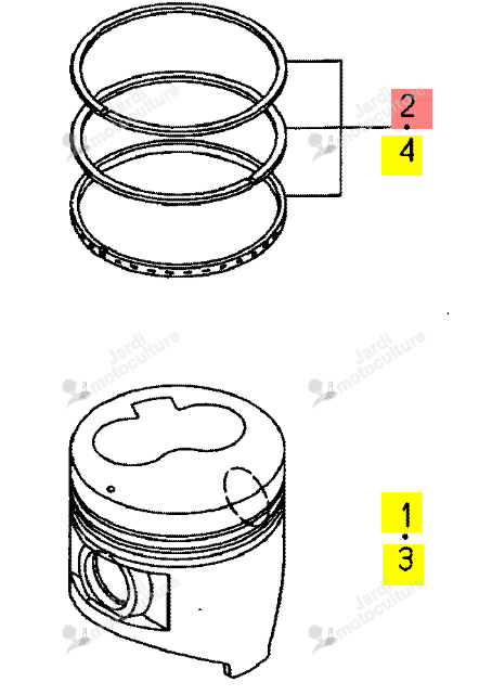 JEU DE SEGMENTS +0.5 ISEKI 6212-124-013-30