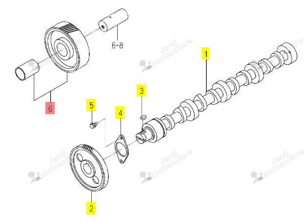 Pignon ISEKI 6212-523-014-20