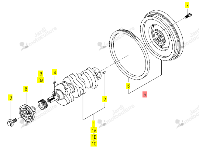 Volant Moteur Iseki 6212-330-048-00