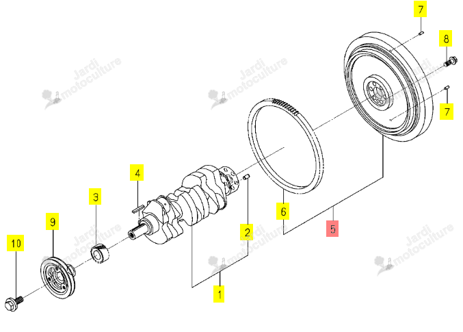 Volant Moteur Iseki 6212-330-100-00