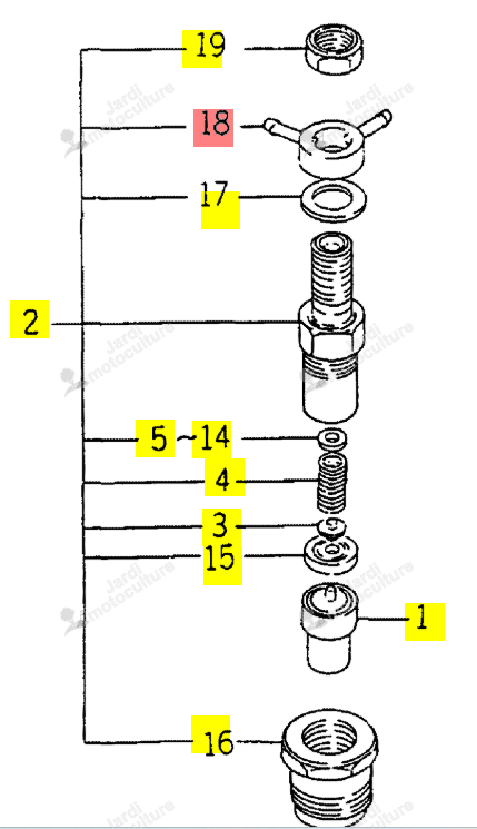 RACCORD ISEKI 6215-355-003-00