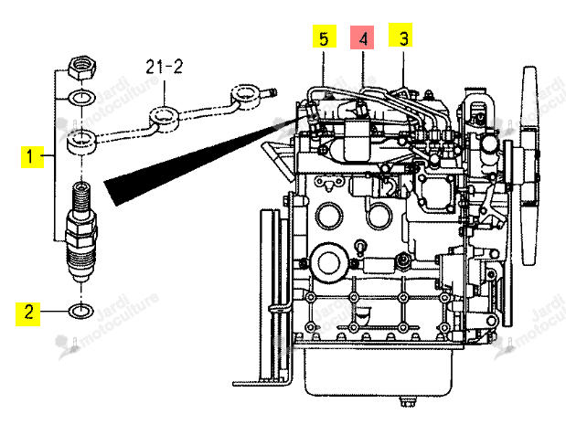 Injecteur ISEKI 6215-411-104-00