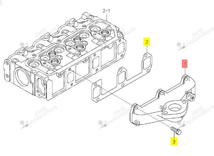 PIPE D ECHAPPEMENT ISEKI 6214-141-023-00