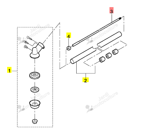 Arbre Transmission Iseki 64011-204