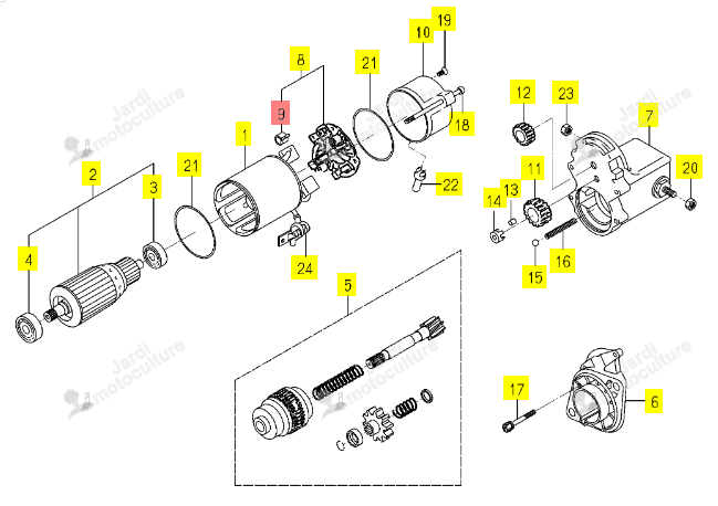 Ressort de Balai Iseki 6281-129-051-00