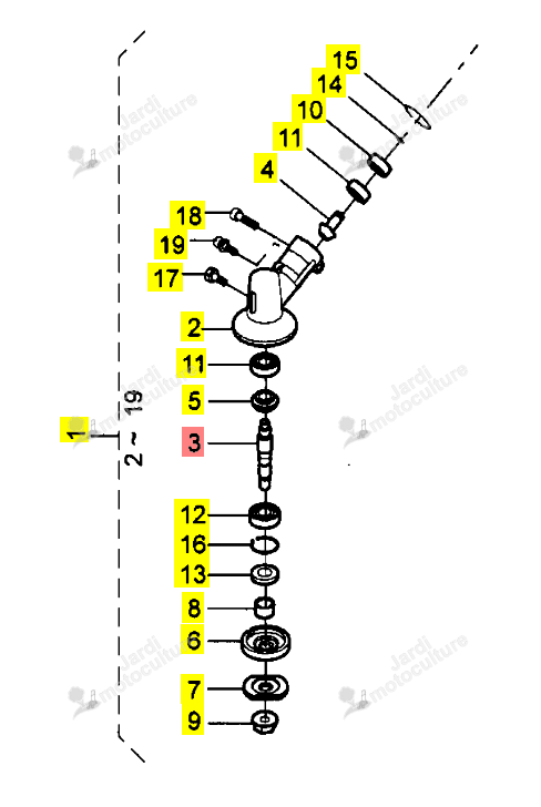 Arbre Principal Iseki 64001-144