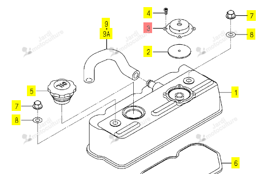 Couvercle ISEKI 6211-291-010-00