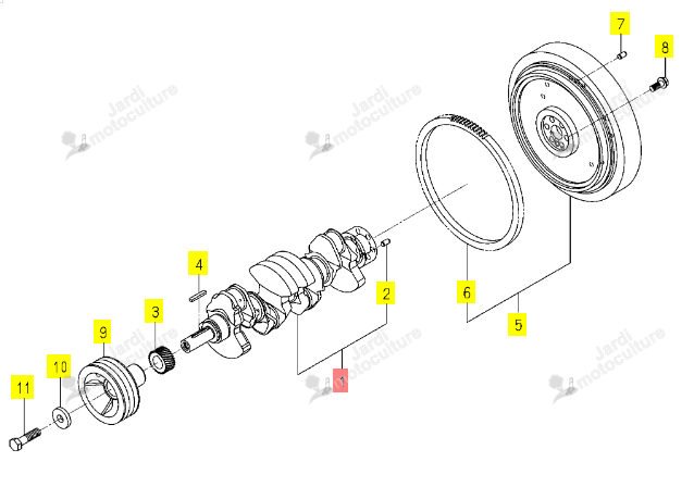 Vilebrequin ISEKI 6212-310-020-10