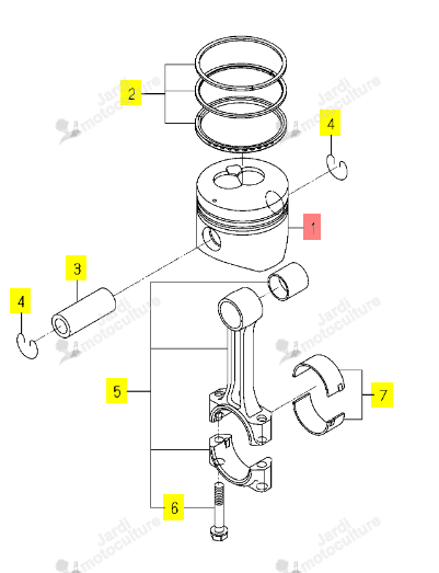 PISTON ISEKI 6212-111-094-20