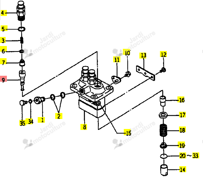 Piston ISEKI 6215-631-001-00