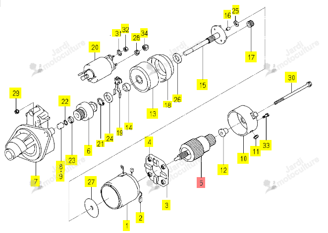 Inducteur ISEKI 6281-121-010-00
