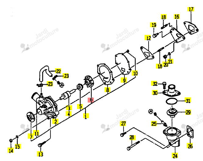 Rotor ISEKI 6213-621-003-00