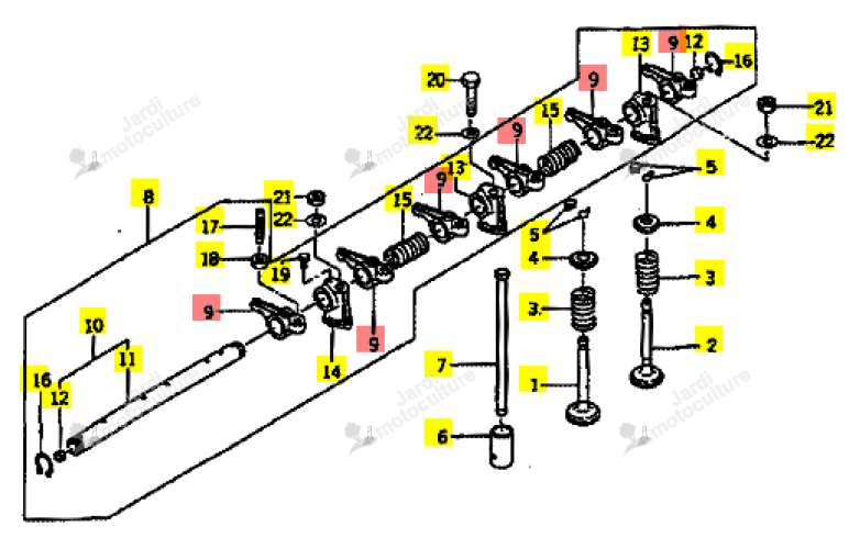 Culbuteur ISEKI 6212-611-004-10