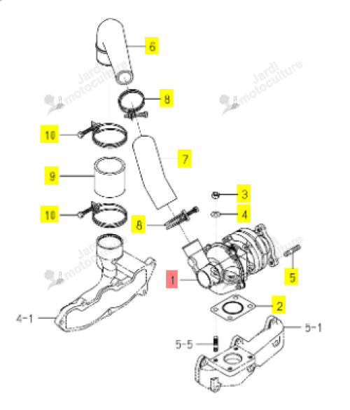 TURBO ISEKI 6214-400-009-10
