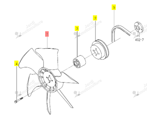 Ventilateur ISEKI 6213-660-026-00
