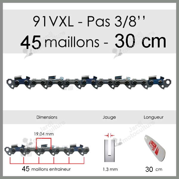 Chaîne tronçonneuse OREGON 91VXL045E