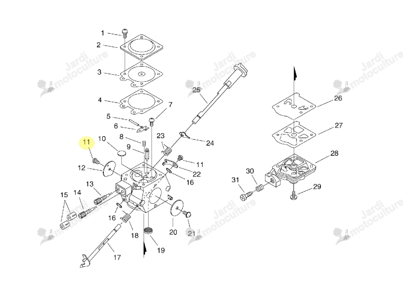 Volet starter ECHO P003002250