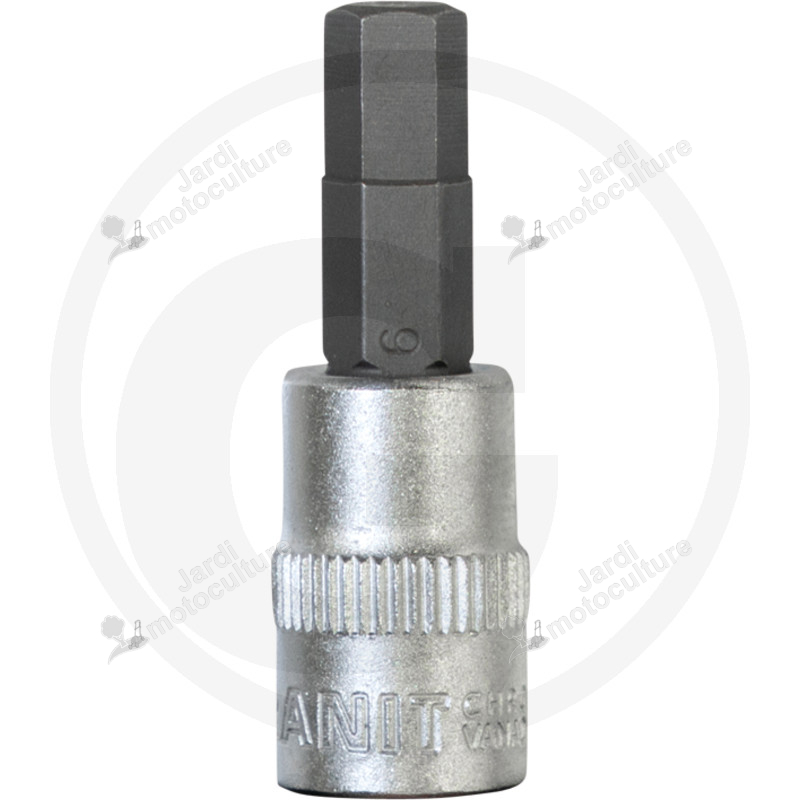 Douille six pans creux 1/4" 6 mm