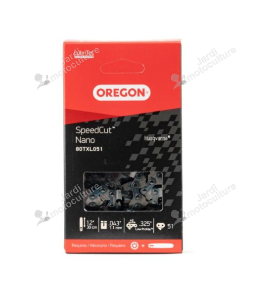 Chaîne tronçonneuse 80TXL051E Oregon SpeedCut Nano