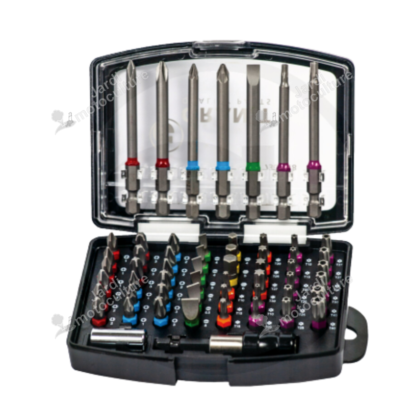 Coffret d’embouts GRANIT BLACK EDITION 57 pièces – 1-4" – Acier S2