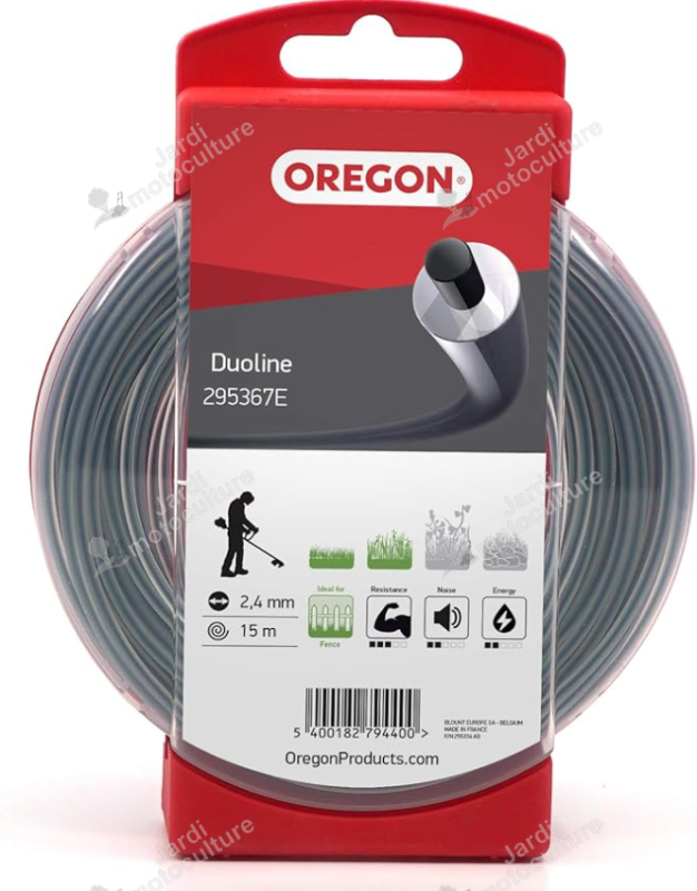 Fil débroussailleuse Oregon Duoline 2,4 mm 15 m