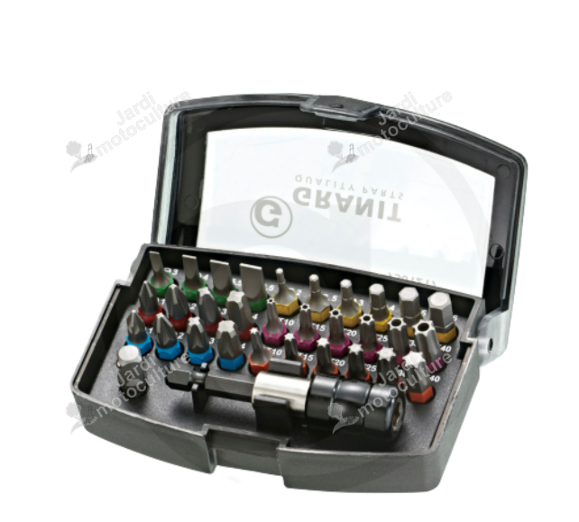 GRANIT BLACK EDITION Coffret d'embouts 32 pièces