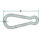 Mousqueton acier 460245120x11