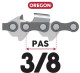 GUIDE CHAINE TRONCONNEUSE OREGON 203SLHD025 - 50CM - 20" - PAS 3-8 - JAUGE 1.6 MM - .063 - 72 MAILLONS - 72 ENTRAINEURS