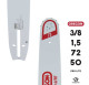 Guide tronçonneuse Oregon 208VXLHD009 Versacut 50 cm