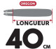 GUIDE CHAINE TRONCONNEUSE OREGON 160SXEA074 - 40CM - 16" - PAS 3-8 LP- JAUGE 1.3 MM - 0.50 - 55 MAILLONS