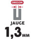 GUIDE CHAINE TRONCONNEUSE OREGON 160SXEA074 - 40CM - 16" - PAS 3-8 LP- JAUGE 1.3 MM - 0.50 - 55 MAILLONS