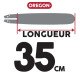 GUIDE CHAINE TRONCONNEUSE OREGON 140SDEA041 35CM - 14" - PAS 3-8LP - JAUGE .050 - 1.3MM - 52 MAILLONS - 52 ENTRAINEURS